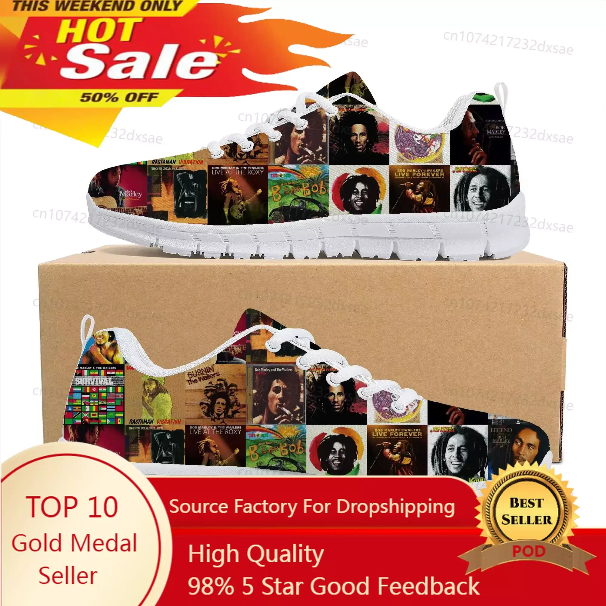 

Bob Marley Reggae Star Rock Music Sports Shoes Mens Womens Teenager Children Sneakers Casual Custom High Quality Couple Shoes