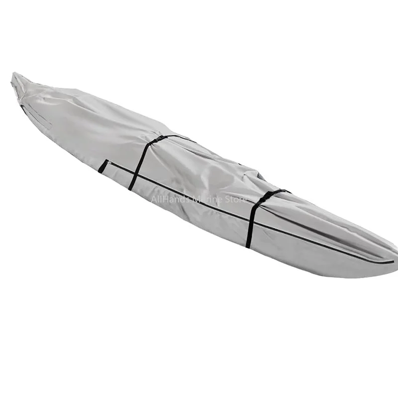 

Customized Waterproof 300D 600D Polyester Kayak Canoe Cover UV Resistant Rainproof and Dustproof Boat Cover