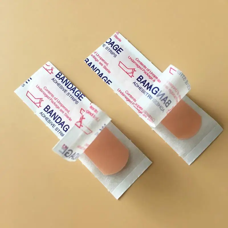 50/100pcs Breathable Band Aid Waterproof Bandage First Aid Wound Dressing  Tape Wound Plaster Emergency Kits Bandaids