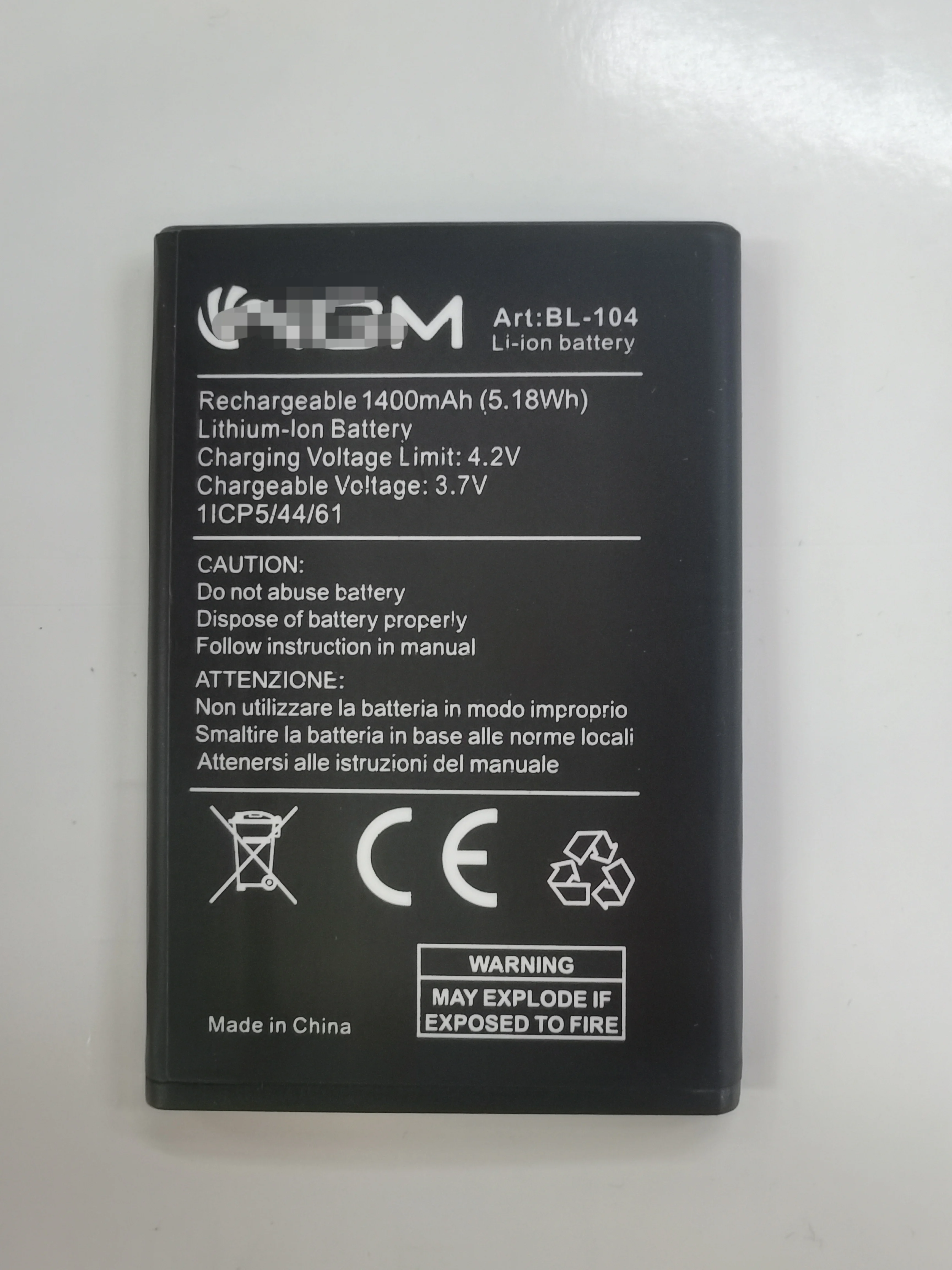 Original 1400mAh 3.7V BL-104 Replacement Battery For NGM Art BL-104 Cell Phone Batteries