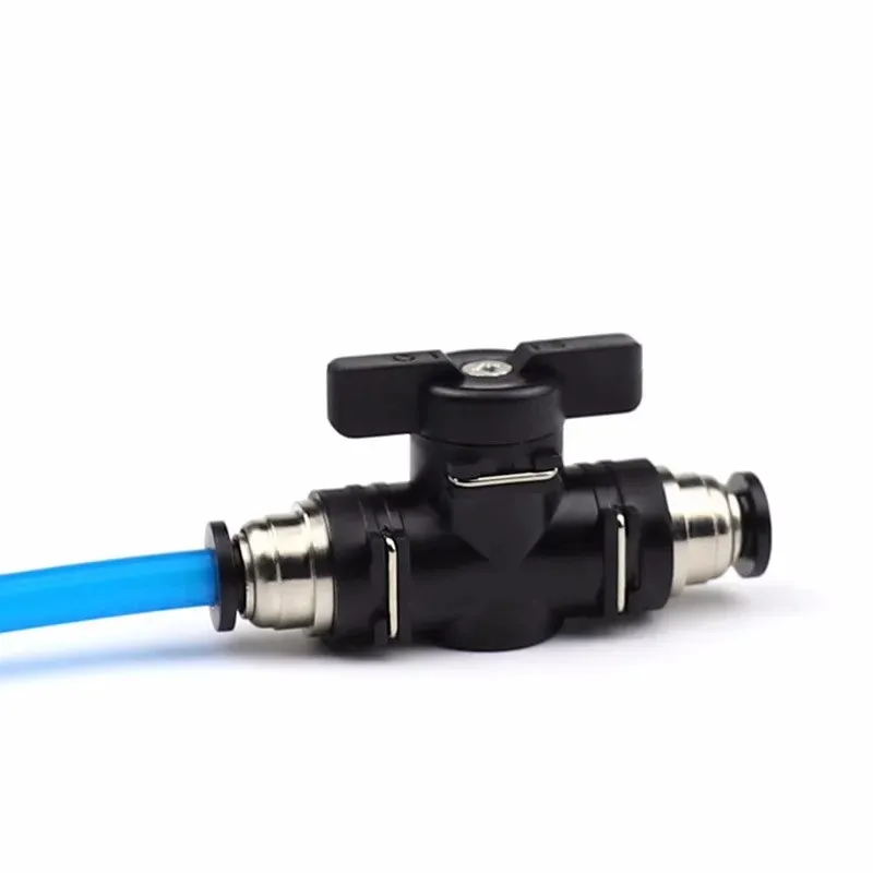 

10pc Tracheal switch valve BUC manual valve pneumatic quick connector 4/6/8/10/12mm straight through valve water pipe ball valve