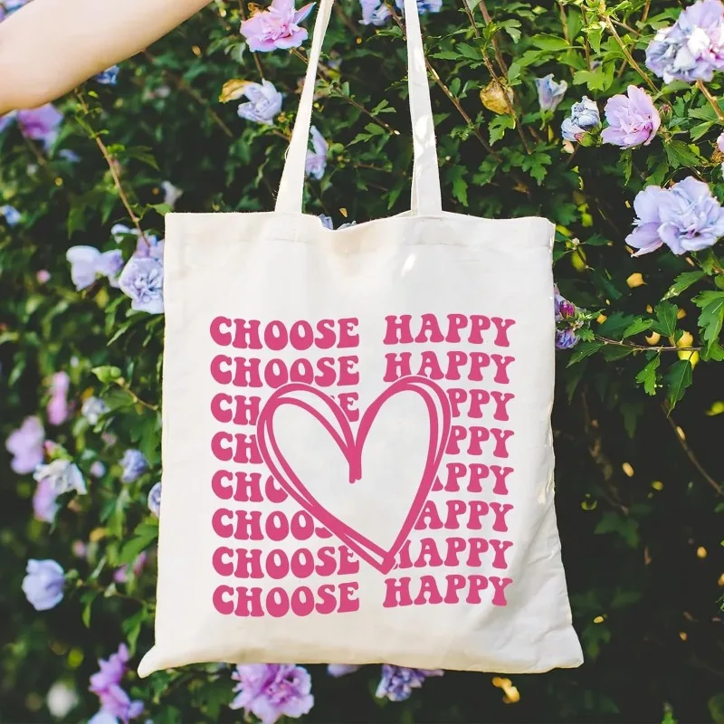 حقائب الكتف الجمالية لطيف القط للنساء ، أزياء حقيبة يد حمل ، سعة كبيرة البيئية ، حقيبة تسوق محمولة ، هدية فتاة ، قماش