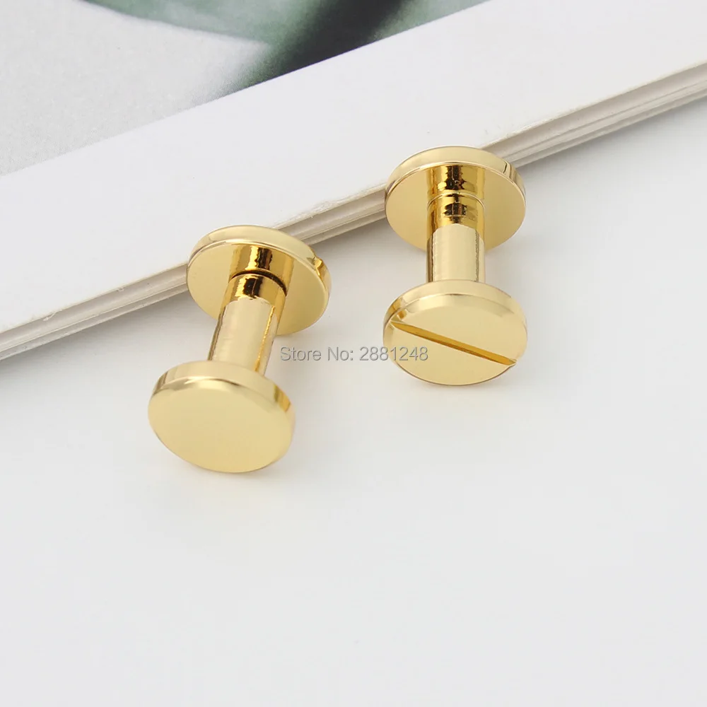 10-30-100pcs 10*10mm copper round flap head stud punk bags hardware rivet studs nail accessories screws nickel purse rivet