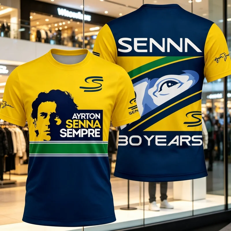 camiseta-casual-esportiva-respiravel-de-manga-curta-ayrton-senna-2026-nova-colecao-roupa-minimalista-para-familia-e-pais-e-filhos