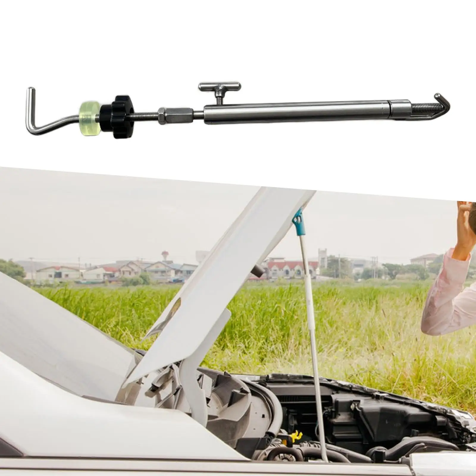 

Кронштейн для ремонта вмятин автомобиля, удобный прочный, 14,57-19,69 дюйма, сверхмощный инструмент для обслуживания транспортных средств, автомобильный выдвижной опорный стержень