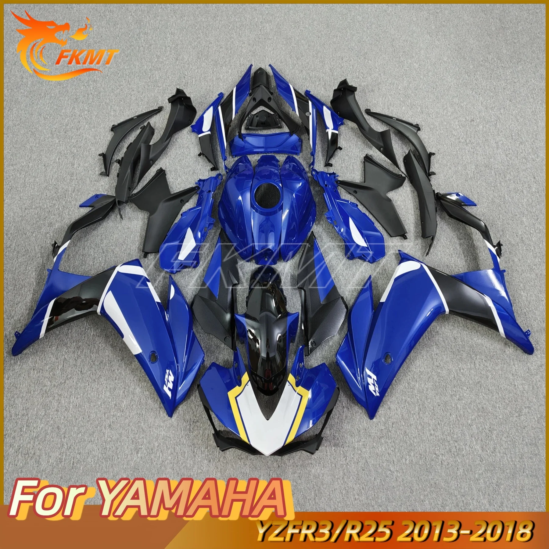 

Motorcycle Fairing Suitable for YAMAHA R25 15 16 17 18 years R3 2015 2016 2017 2018 Fairing matting red Black