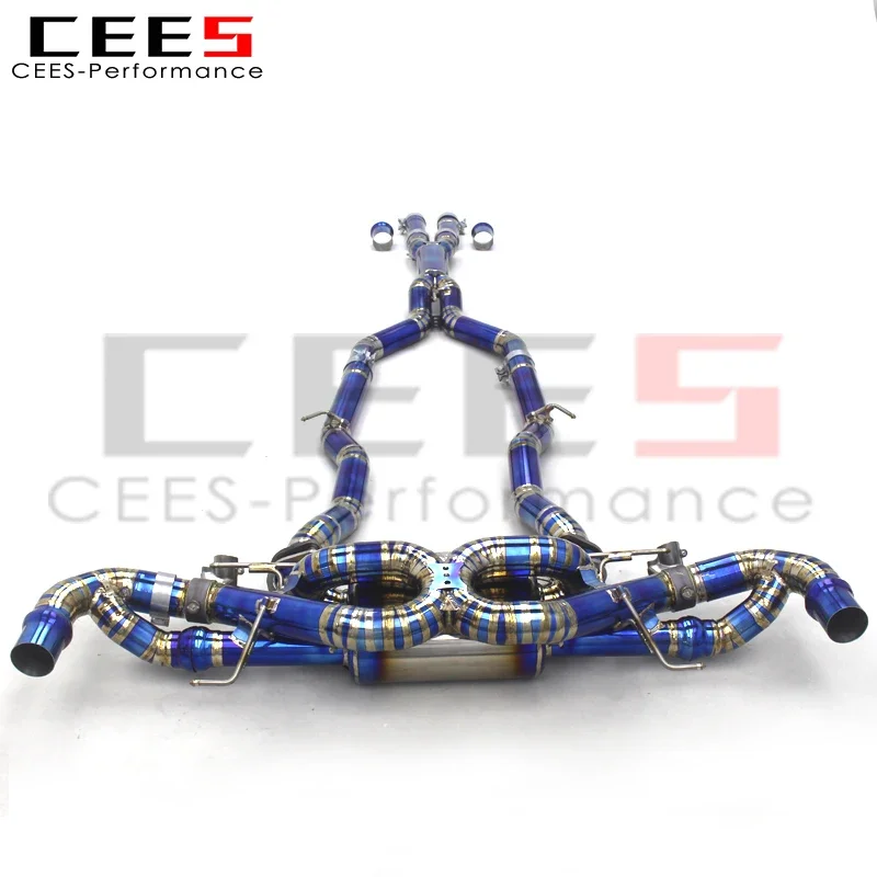 CEES New Design Titanium Alloy Exhaust Catback for  DB11 V12 5.2L 2016-2019  Loudly Sound  Exhaust Pipe Muffler Escape