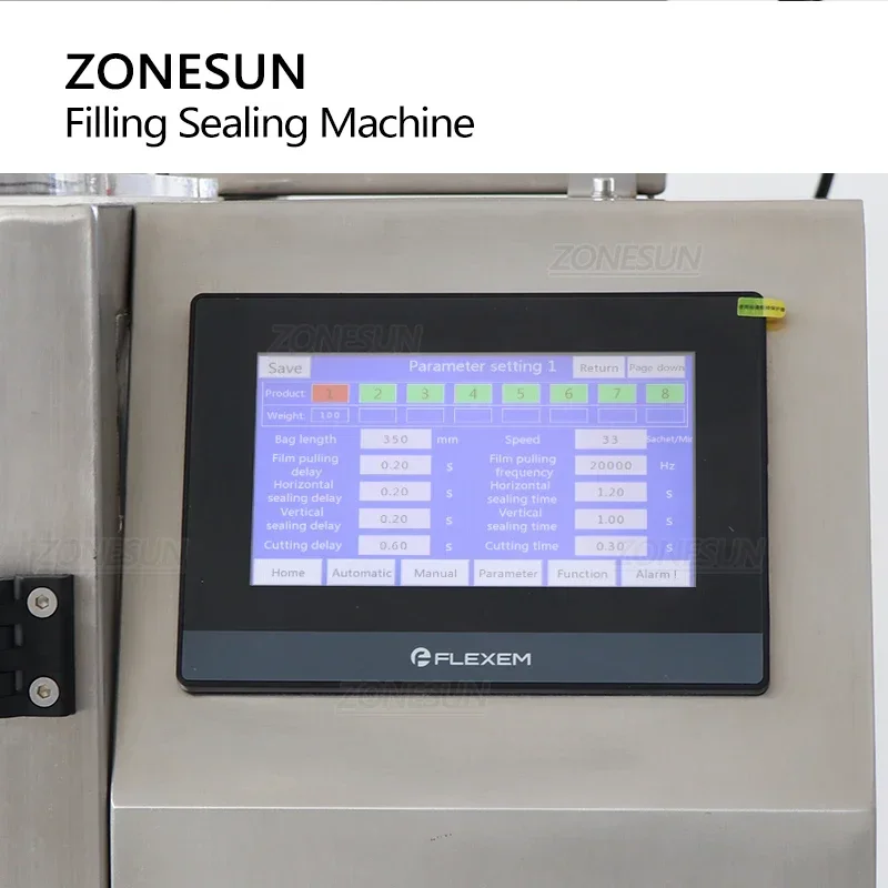 ZONESUN ZS-GFYT320 Macchina automatica per il riempimento di sacchetti liquidi con stampa della data Macchina confezionatrice multifunzione