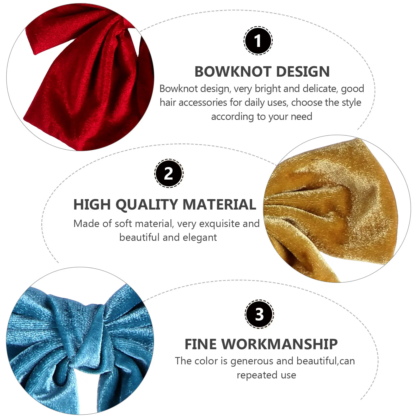 

5 Pcs Bow Hairpin Nice Decoration Clips Pins for Women Sister Cute Flannel Womens Female Friends