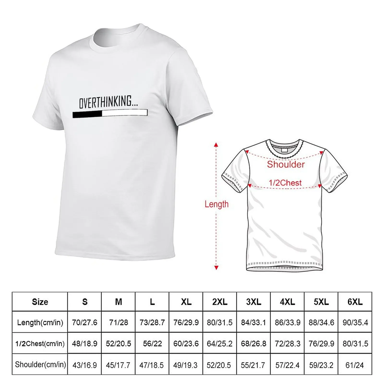 Overthinking... T-Shirt Outdoor Work Short Sleeve Top