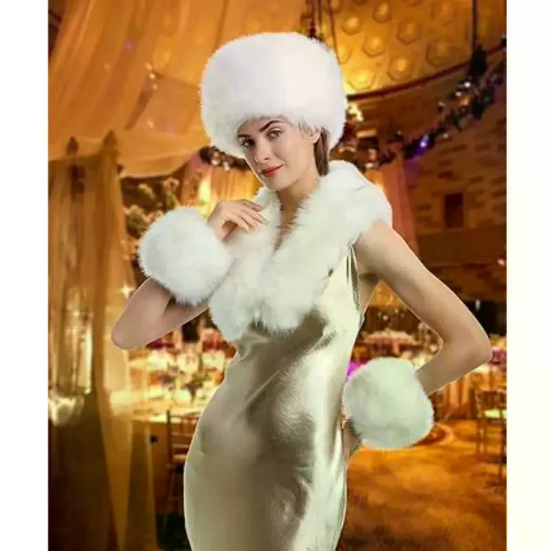 Mulheres inverno frio quente pele do falso elástico pulso tapa em punhos de pulso decorativos senhoras cor sólida braço mais quente protetor de pulso de pelúcia