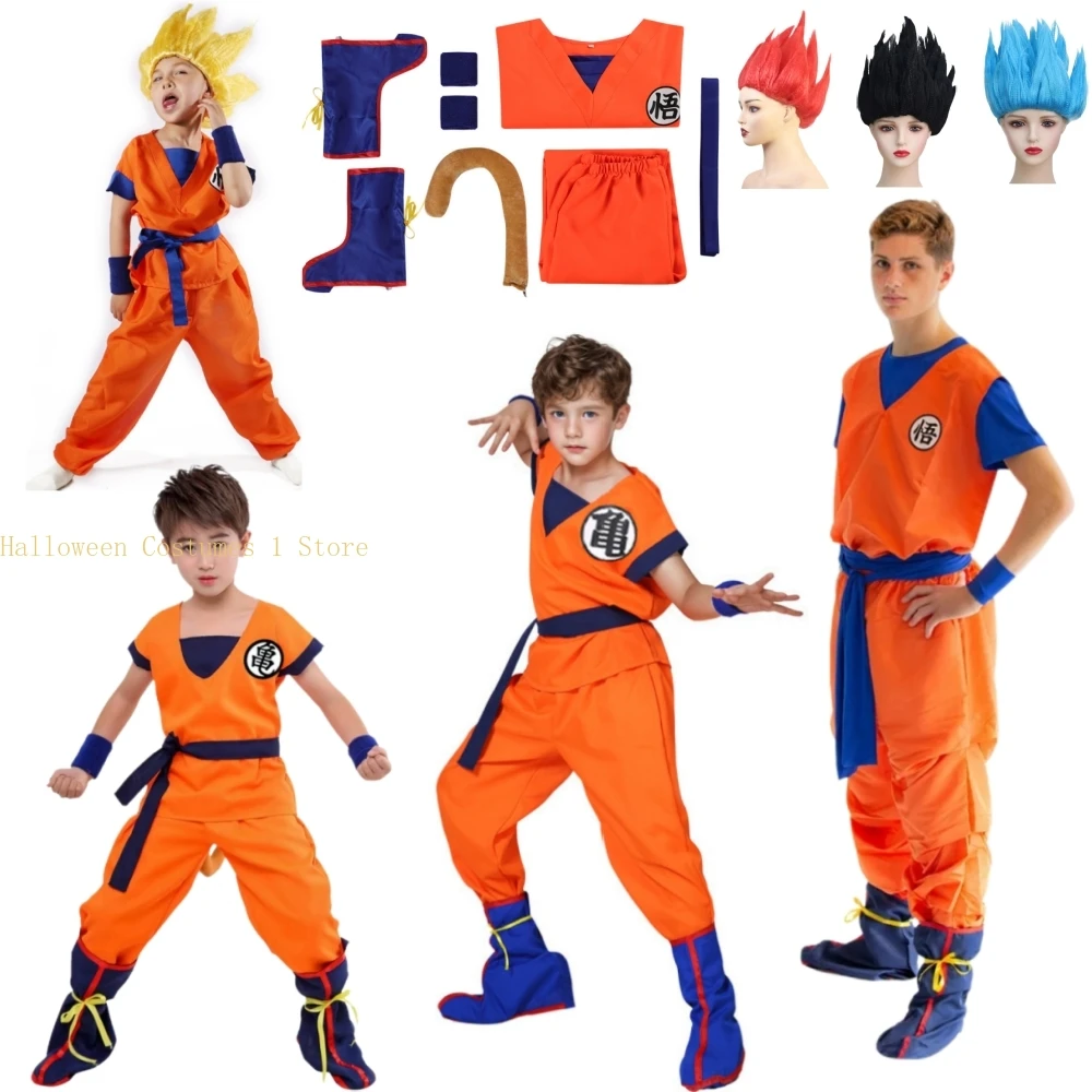 Japan Anime Son Goku Cosplay Costume for Kids 1