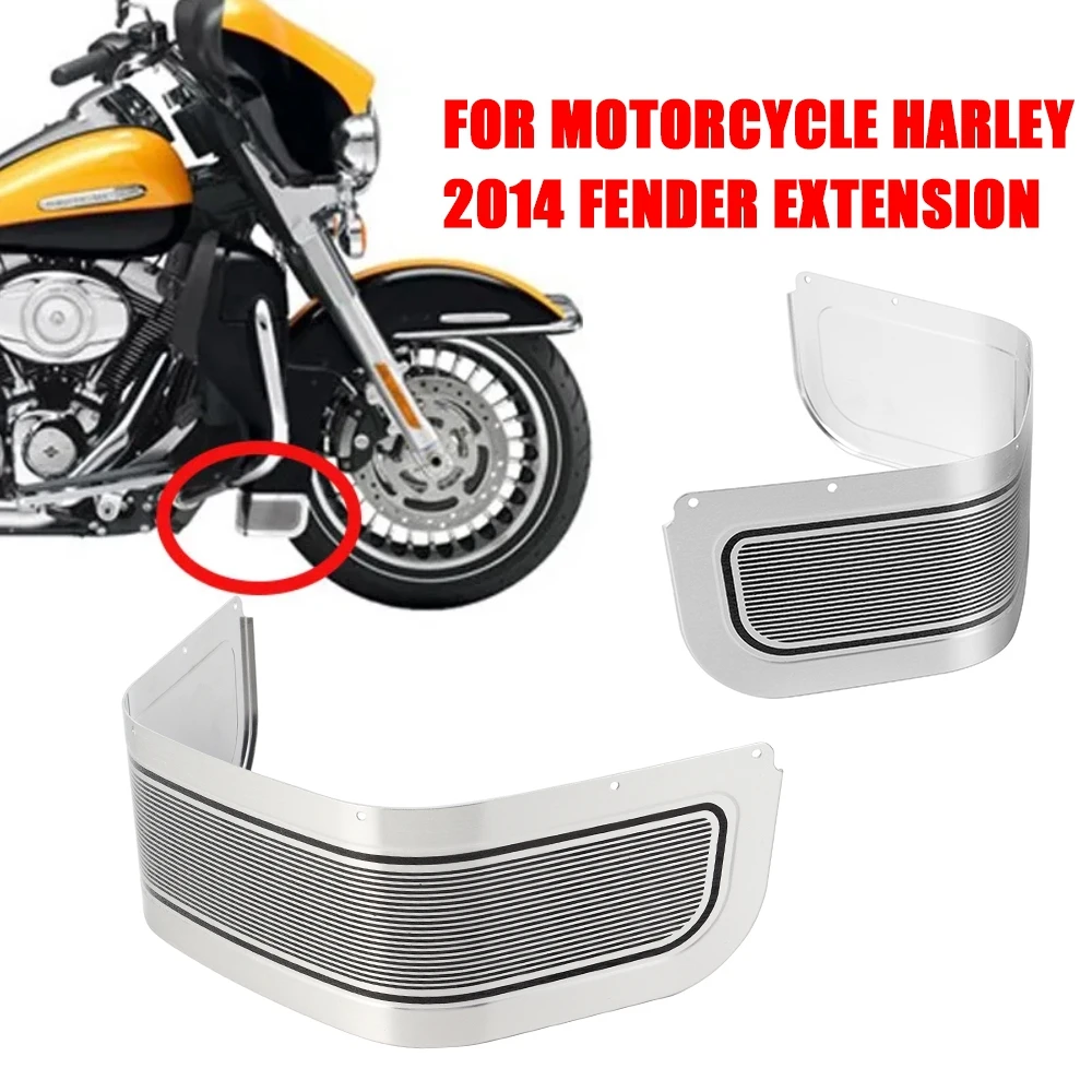 Motorcycle Front Fender Skirt Trim Protector Cover For Harley Touring Road King Ultra Limited Electra Glide FLHR FLHX 2014-2022