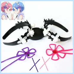 Re: Life In A Different World From Zero Cosplay Headpiece Ram Rem Headband Headwear Cosplay Costume Hair Accessories Prop Gift