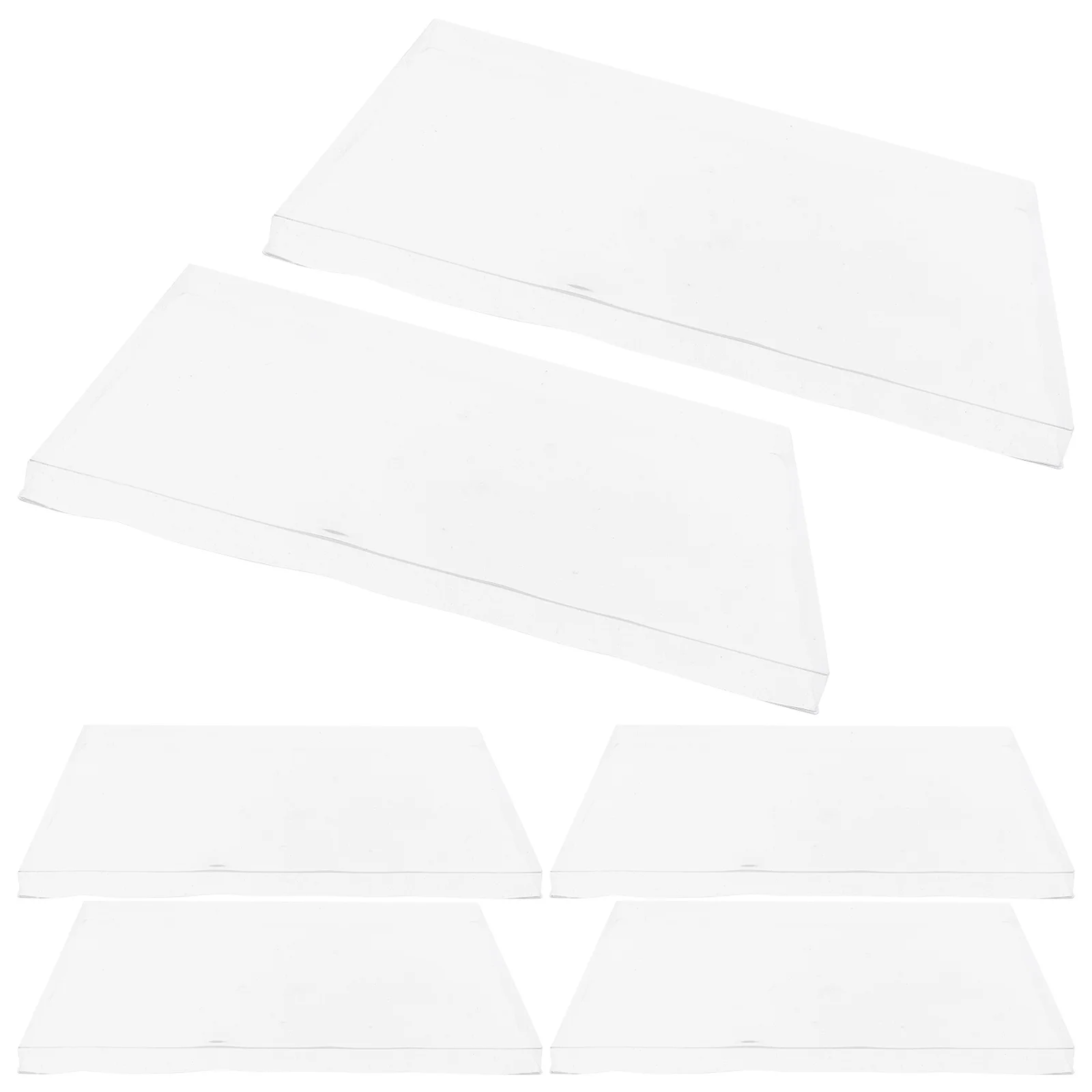 6Pcs Dust Proof Transparent Jewelry Tray Cover Clear Organizer Tray Protector Smooth Rounded Edges for Easy Storage and Display