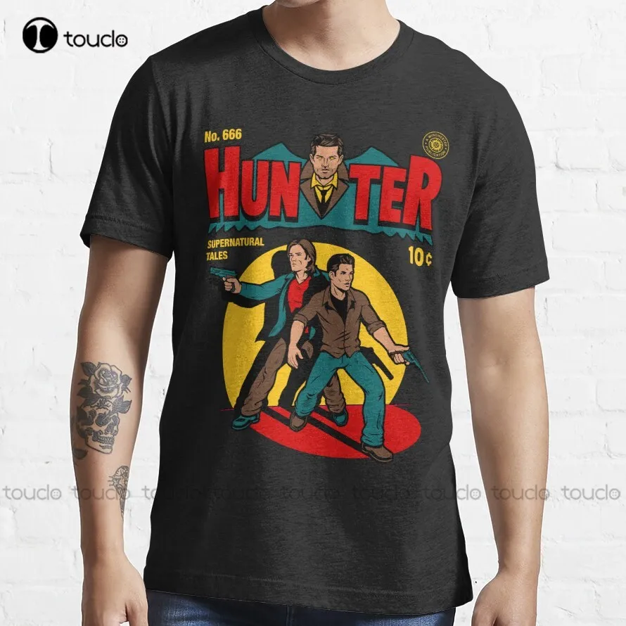 Hunter Comic Winchester Sam Dean Supernatural Comic Book Cover Hunter T-Shirt Funny Shirts Fashion Funny New Custom Gift Tshirt