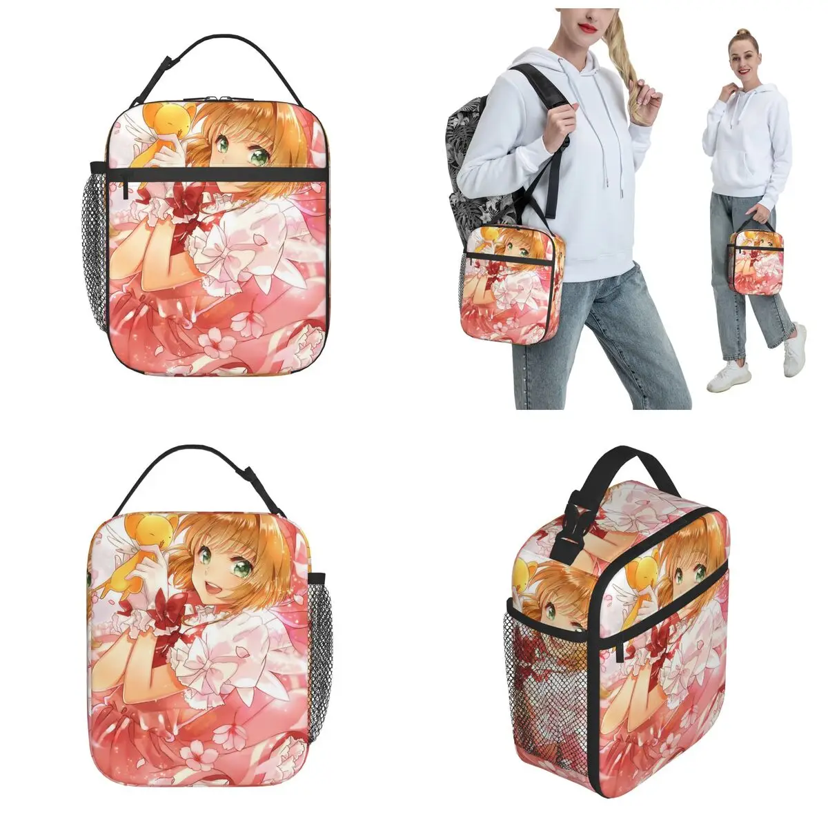 Lunch Box Anime Cardcaptor Sakura Merch Storage Food Box New Arrival Thermal Cooler Bento Box For Outdoor