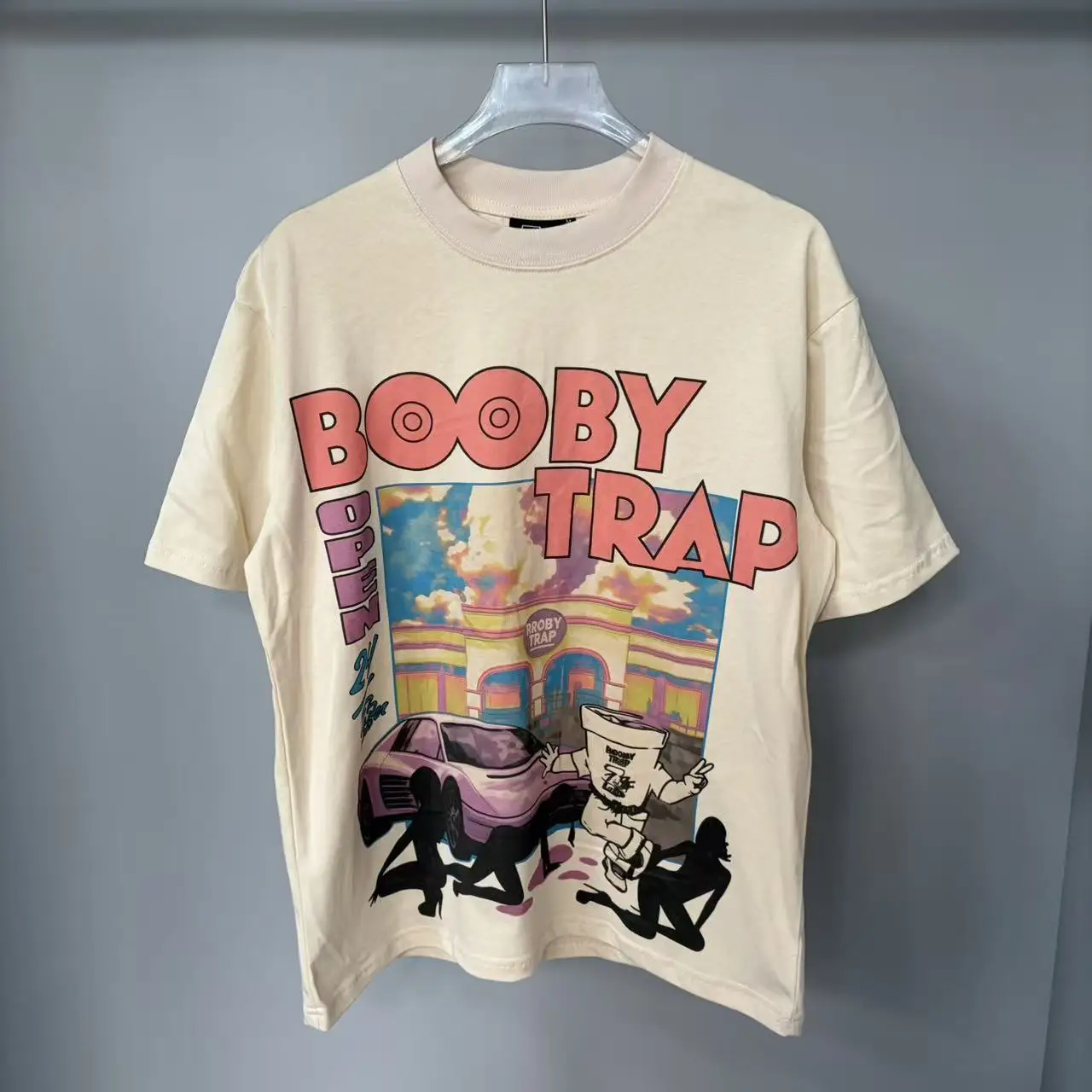 Boy Letter Rhinestone White Black Cotton Short Sleeve Tshirts for Men and Women Harajuku Hip Hop Loose Shinning Diamond Tees