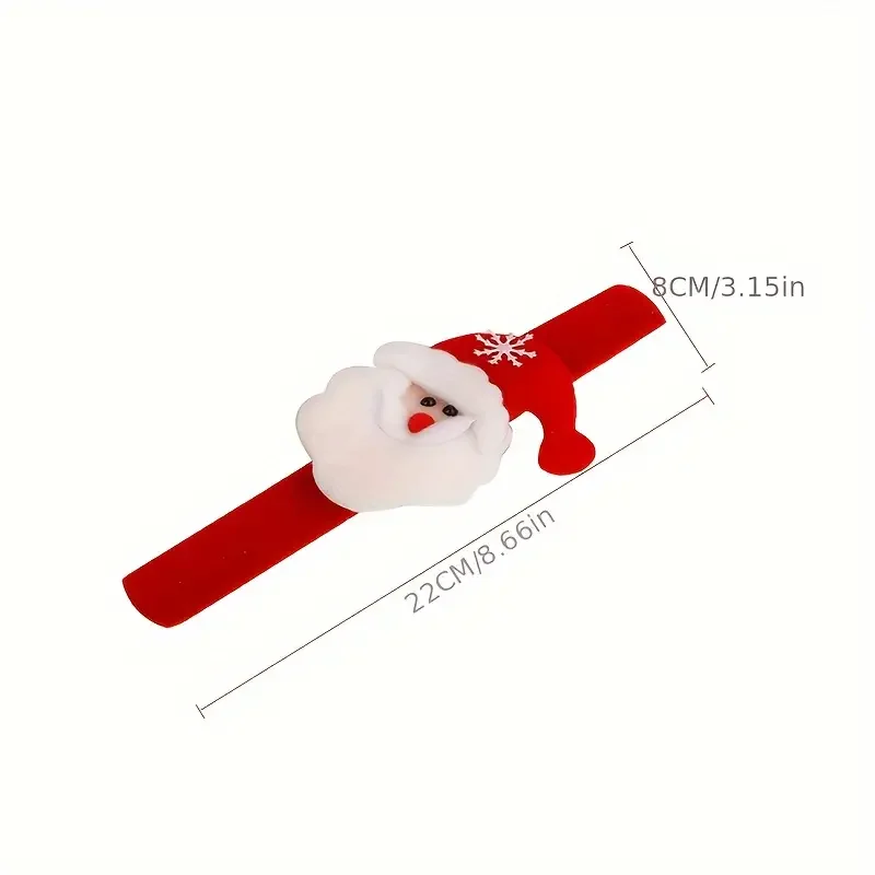 1/10Pcs Hot Sale Christmas Clap Circle Toys Hand Ring Ornaments Christmas Pop Circles Christmas Decorations Random Pattern view 5