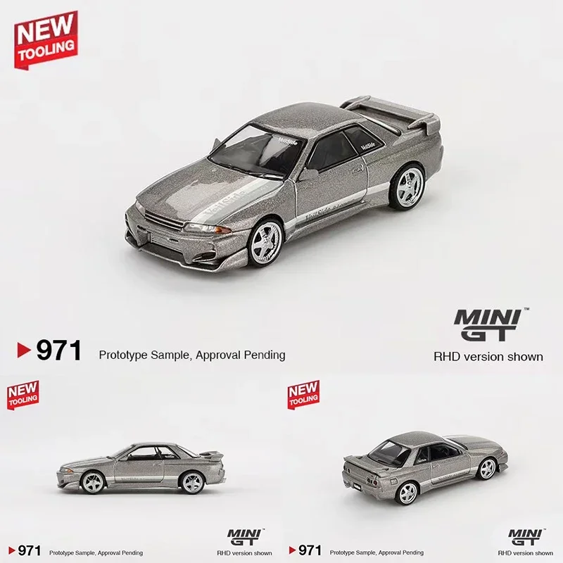 

MINIGT In Stock 971 1:64 Skyline Nissan GT-R R32 Veilside Combat C-I Veilside Combat Grey Diecast Diorama Model Collection Toys