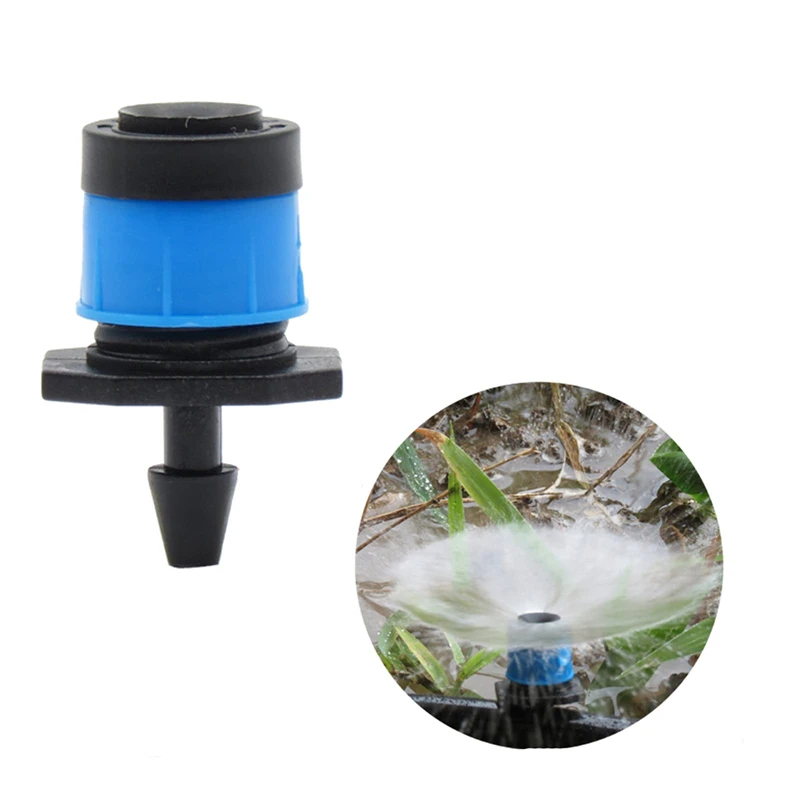 50pcs Garden Watering Sprinklers Full-circular Adjustable Fountain Nozzle Adjustable Scattering Spray Mushroom Dripper