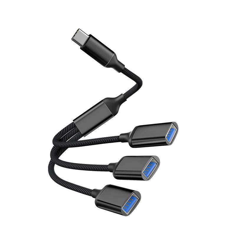 

3 in 1 3.0 USB Type C Hub Extensions Adapter Fast Data Transfer Adapter For PC Laptop Macbook HUB Splitter Cable Samsung Huawei