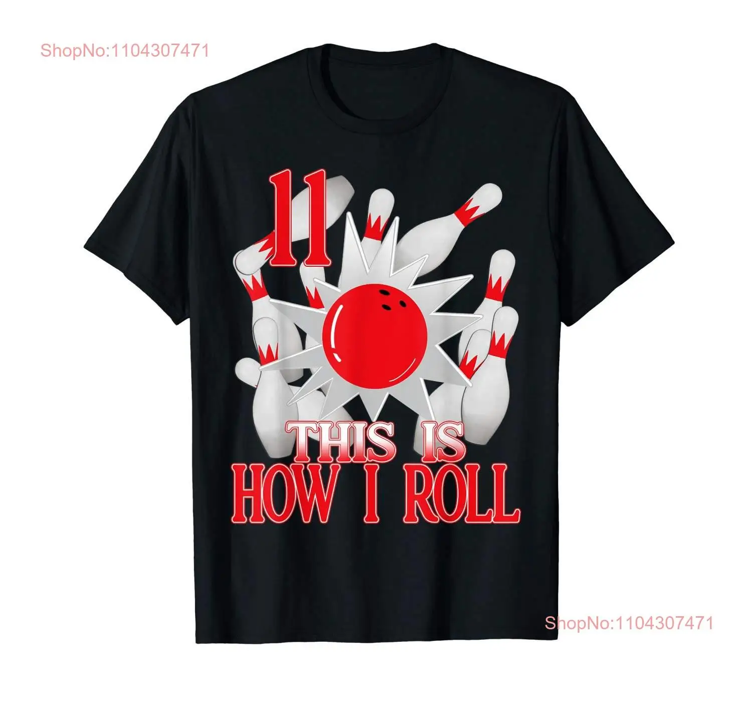 Kids Birthday Bowling Party This Is How I Roll T Shirt All Ages 1 2 3 4 5 6 7 8 9 10 11 12 Years Old