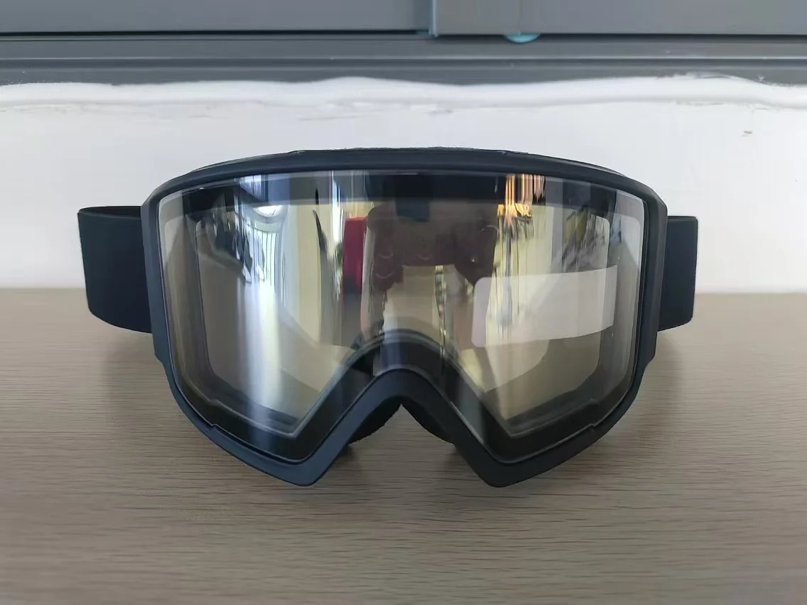 Electrically Heated Anti Fog Ski Goggles, Magnetic Interchangeable mirror Lens, Snowmobile Goggle for Winter Sports