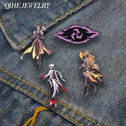 Anime Game Character Enamel Pins Custom Cartoon Figure Metal Brooches Clothes Backpack Lapel Badge Jewelry Gift forFans Friends