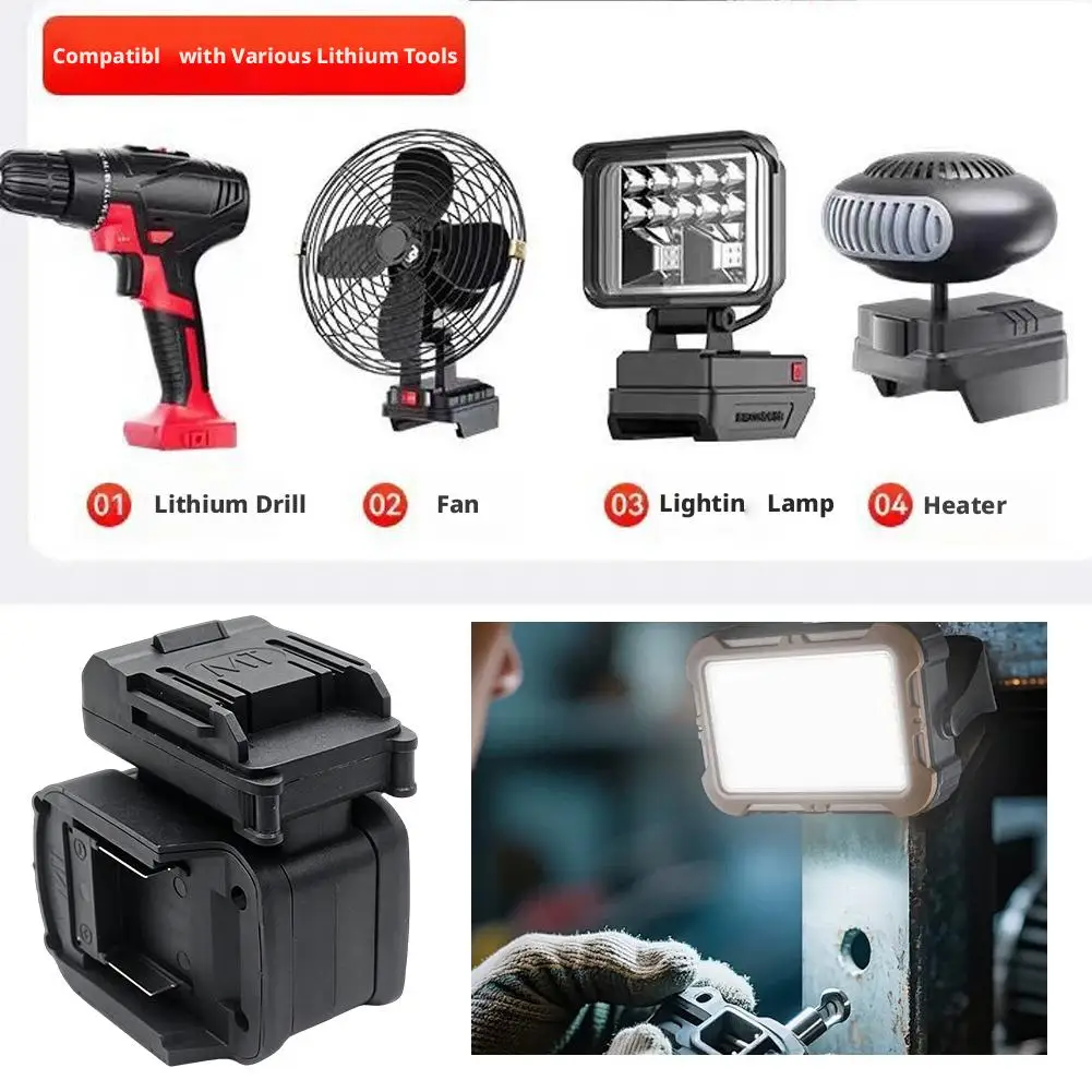 BL1830 Adapter Makita 18V Akku-Konverter Elektrowerkzeug Universal für Lomvum Zhipu Hongsong Jingmi LMlava KETEW Akku – Detail 8