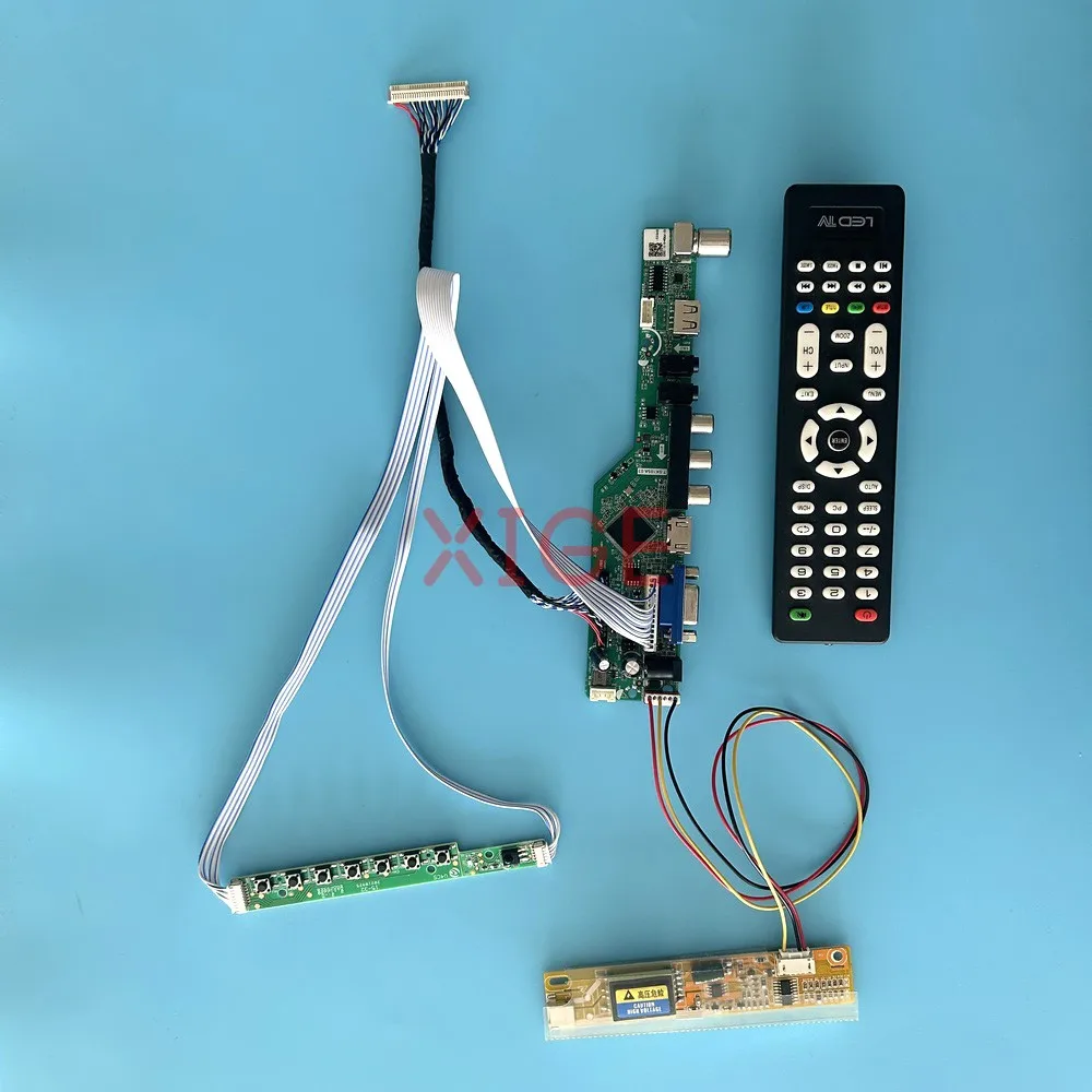 

For HT14P12 IASX16C LP141E2 LCD Driver Controller Board AV+USB+IR+VGA+HDMI Screen 1400*1050 1CCFL Analog TV LVDS 30 Pin Kit DIY