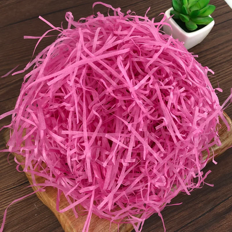 100g-1800g Kleurrijke Crinkle Papier Raffia Versnipperd Confetti Geschenkdoos Vuller Decoratie Bruiloft Cadeau & mand Verpakking