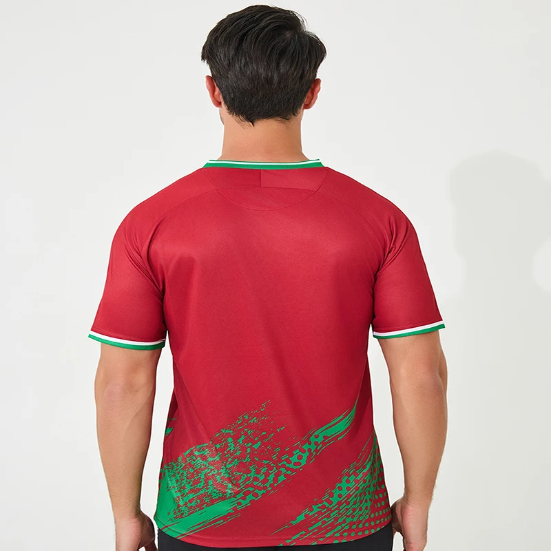 Top quality the latest  European team Portugal soccer jersey comfortable sublimation quick drying football clothes