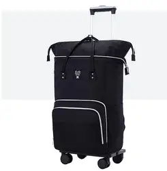 Oxford Women Travel Trolley Bag  Carry on hand luggage Waterproof Wheeled Backpack for women Travel bags Rolling Backpack Bags