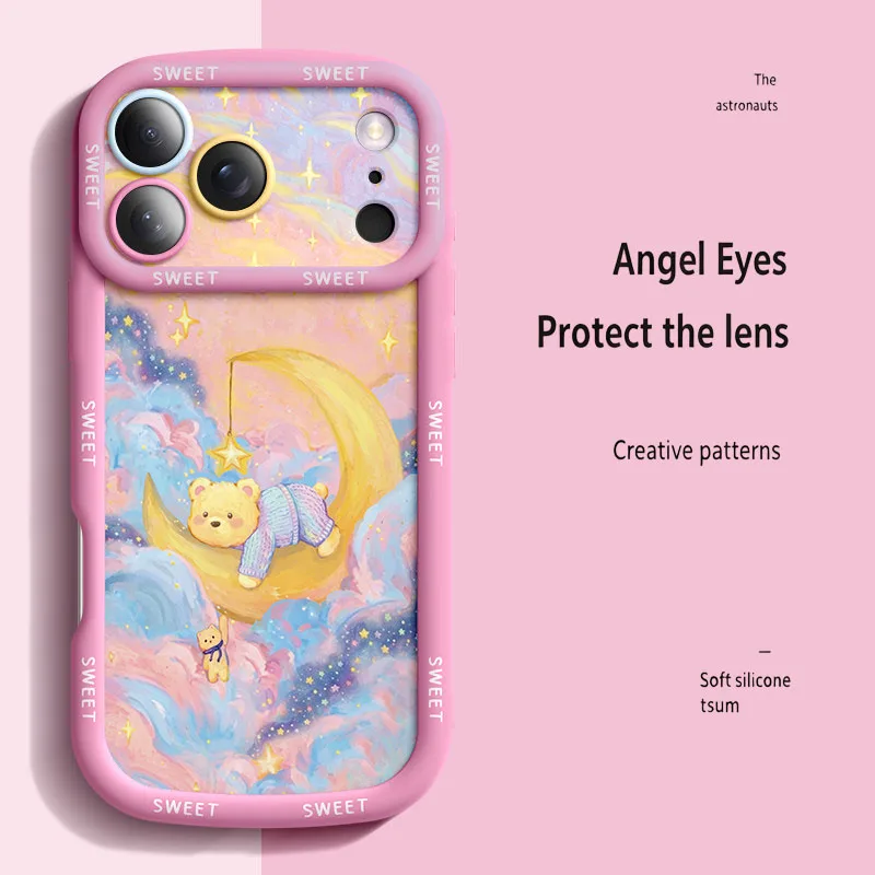 Étui de luxe pour iPhone 17 16 15 14 13 12 11 Pro Max – Coque de protection avancée en silicone pour téléphone portable, motif rétro pivoine et oiseau rond