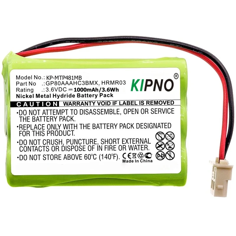 

KIPNO 3.6V Ni-MH1000mAh Replacement Battery for Motorola Baby Monitor MBP33 MBP33S MBP33PU MBP36 MBP36S MBP36PU MBP483-2