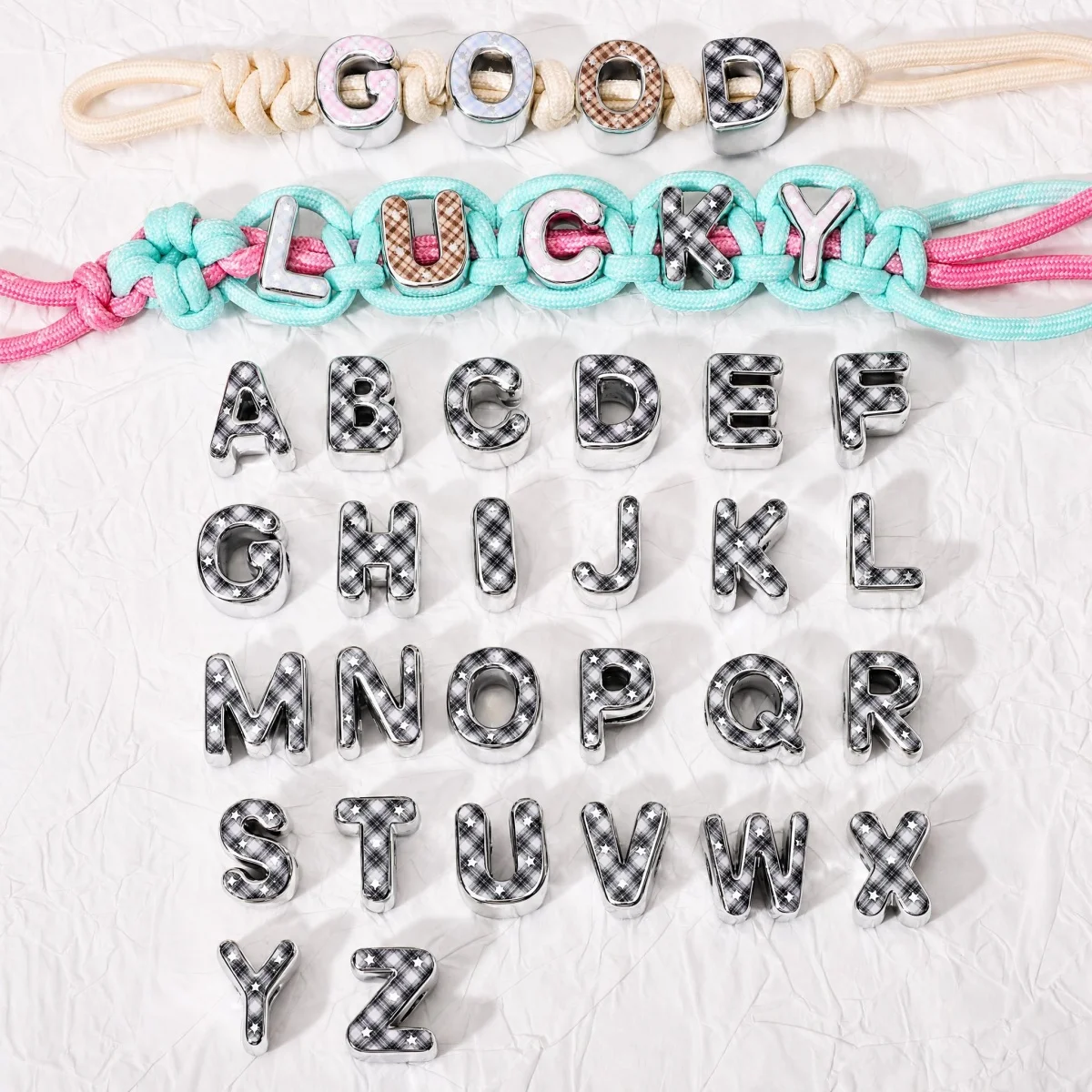 1pc Acrylic Black White Plaid - Jewelry Quotes review and price