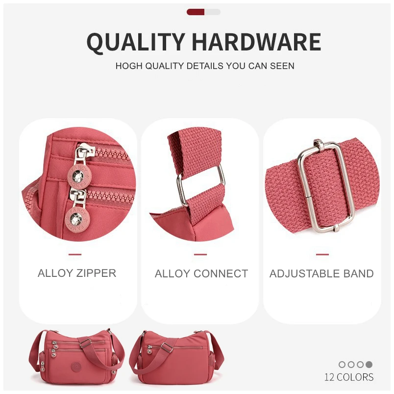 Printing Shoulder Bags for Women Waterproof Crossbody Casual Multifunction Shopping Handbag Large Capacity Messenger Bag Female