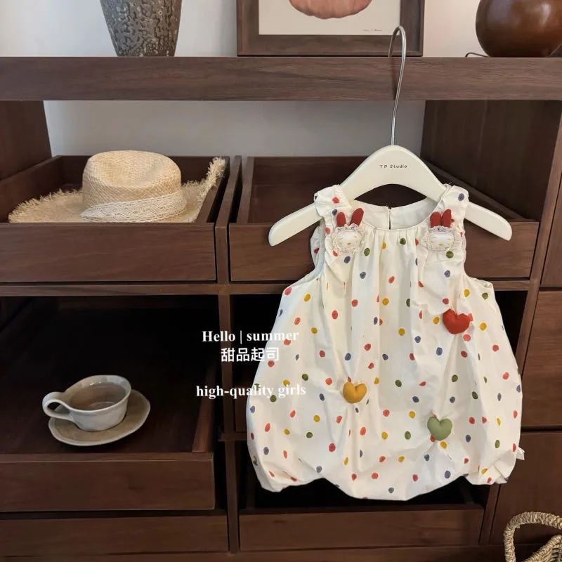 

Kids Girls' Dress Summer Western Style Children's Flower Bud Strap Skirt Baby Princess Tank Top Dress