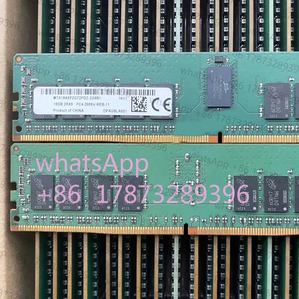 

1 PCS 16GB RAM For MT 16G 2RX8 PC4-2666V REG MTA18ASF2G72PDZ-2G6B1 Memory