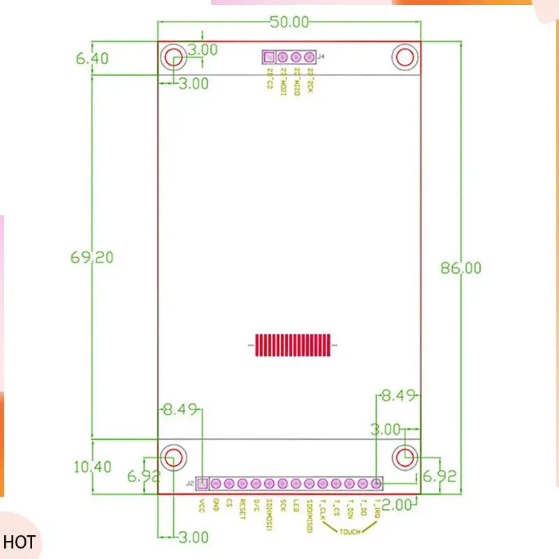 Novità 3X 2.8 pollici 240X320 SPI TFT Modulo display LCD Porta seriale 51 Drive ILI9341V Modulo porta seriale LCD Display unità STM32