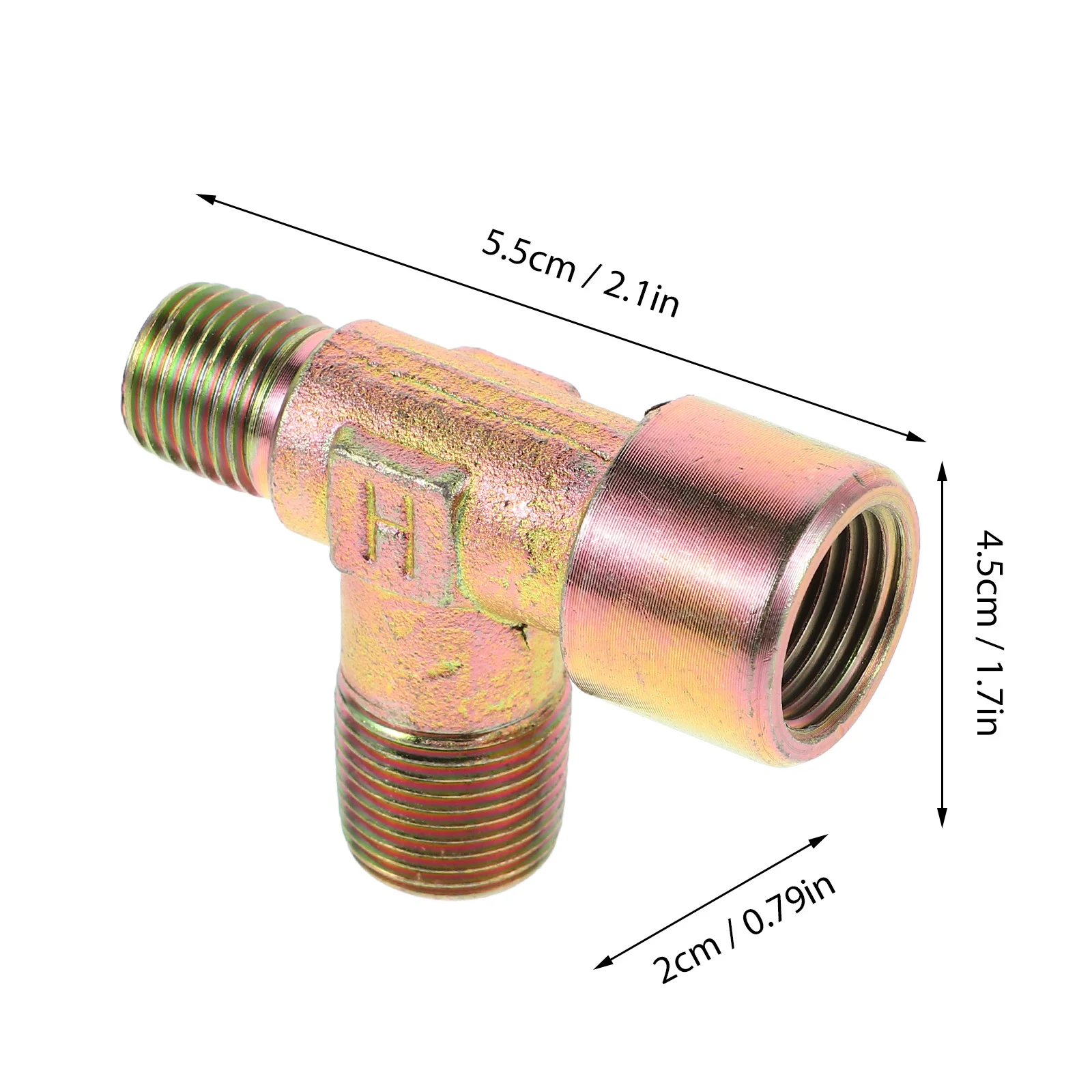 3/8 "النحاس خط الفرامل المناسب صمام استخراج الهواء لشاحنة مقطورات المعدات الصناعية Npt تركيبات ضاغط الهواء الذكور #3