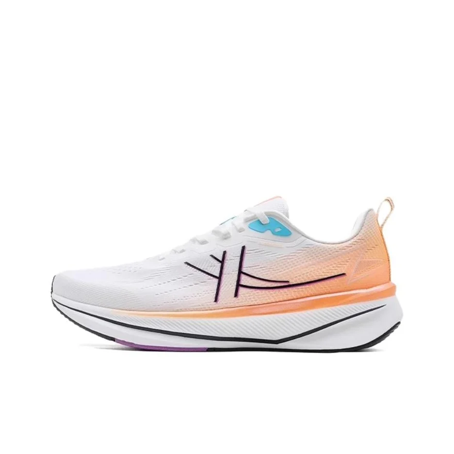 XTEP 6.0 Speed Cushioning Breathable Lightweight Low top Casual City Commuting Running Shoes Men's White Orange 975219110005/