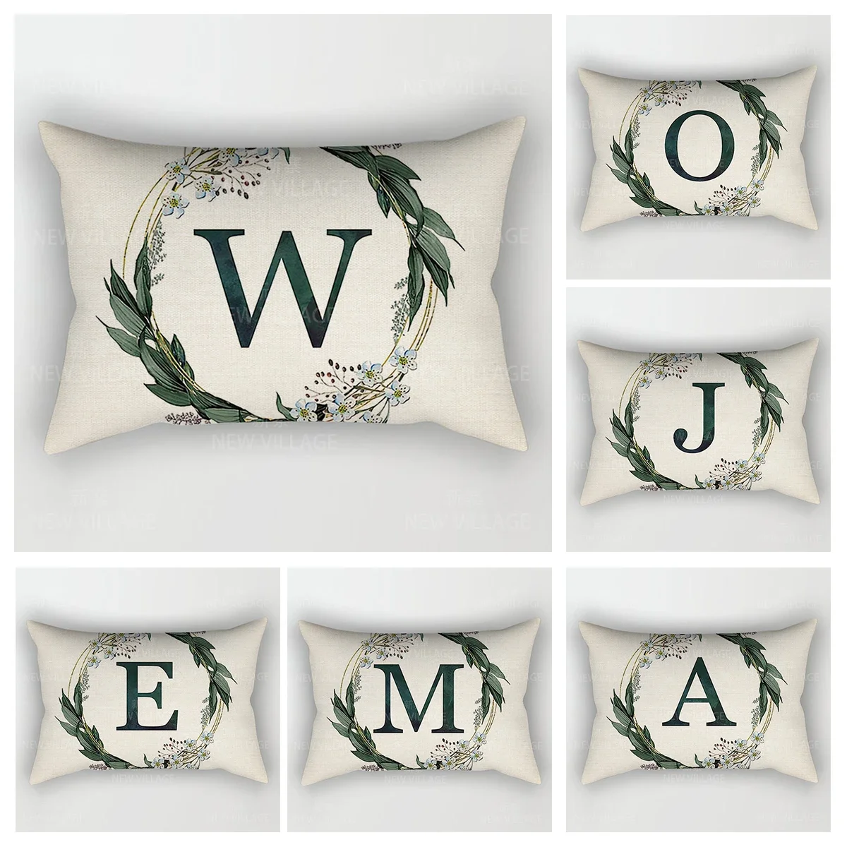 Home Decor 26 Letter Alphabet Pillowcase autumn decoration pillow cushion cover decorations throw pillow covers30*50 40x60 50*70