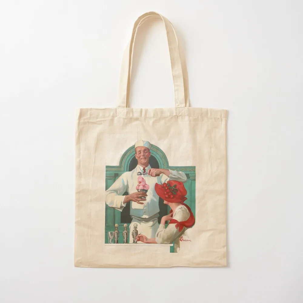 

Ice Cream Sundae (1928) - Elbert McGran Jackson Tote Bag tote bag custom shopper bag woman Beach shoping Canvas Tote