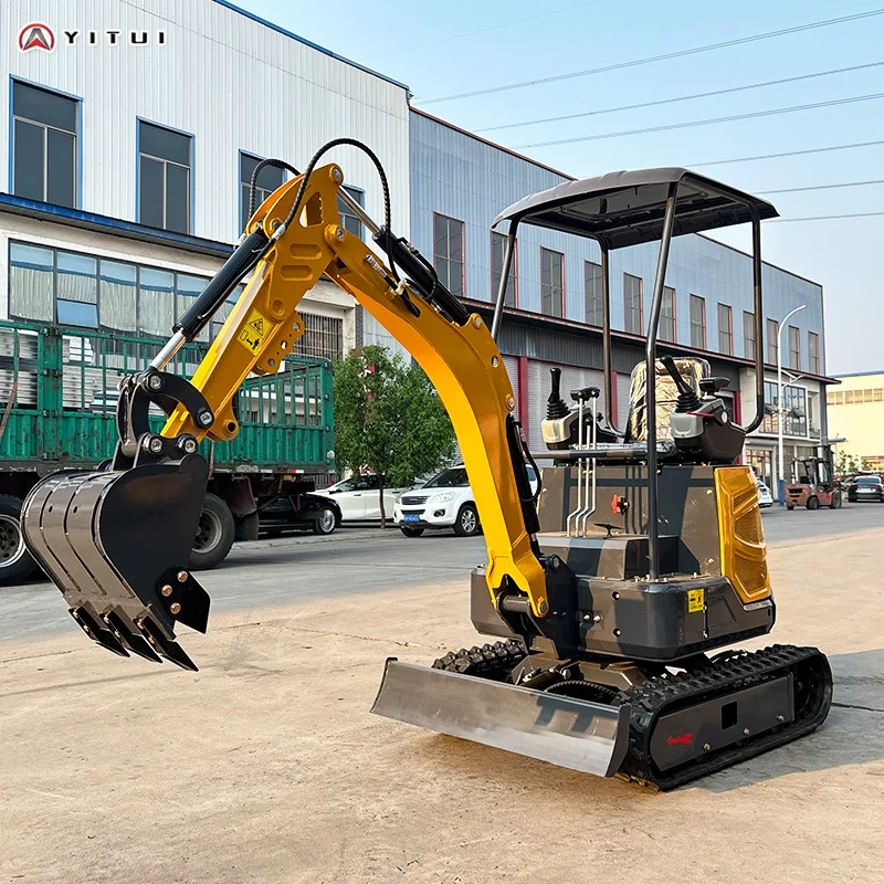 Hot selling mini excavators 1.2 ton Customized Kubota engine 1.5 ton and 2 ton crawler excavators with multiple accessories