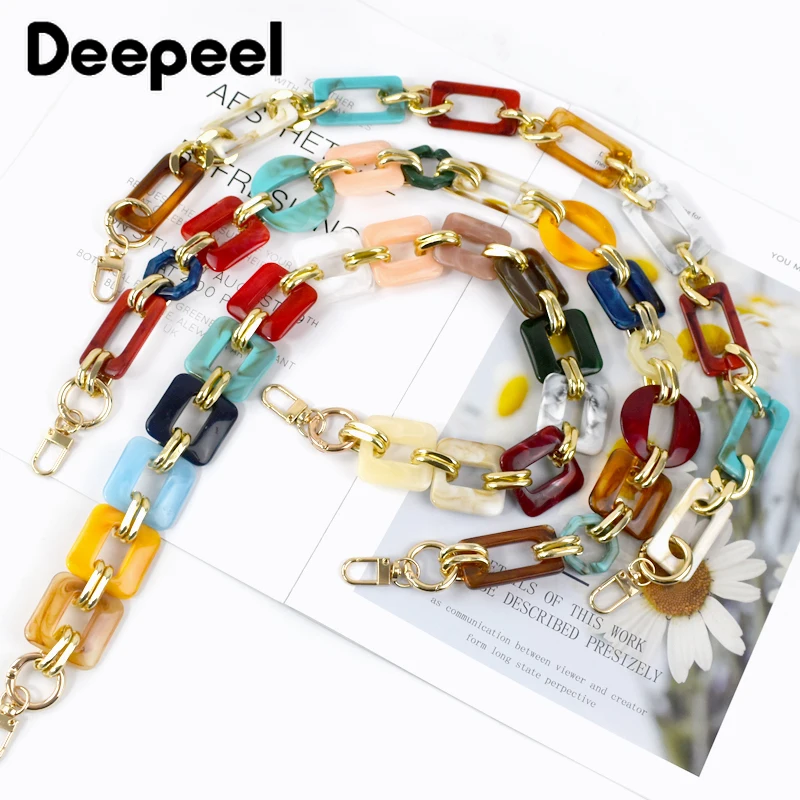 1Pc Deepeel 60cm Fashion Acrylic Bags Chain Women\'s Bag Shoulder Straps Crossbody Replacement Handle Handbag Parts Accessories