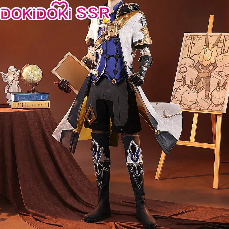 LQIN STOCK Albedo Cosplay Game Genshin Impact DokiDoki-SSR Albedo