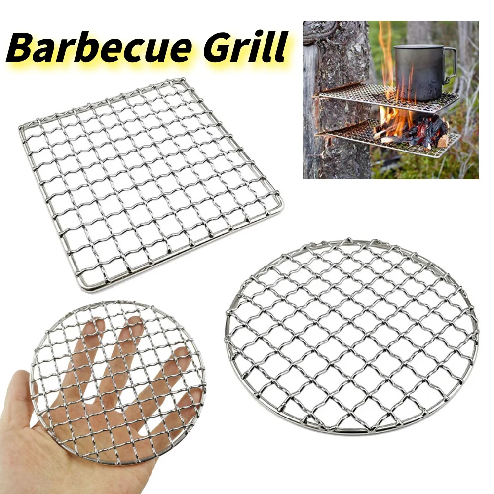 Camping-Grillrost, Edelstahl-Grill, Bushcraft-Grill, Camping-Rack für Feuer, Kochen, Grillen, Rucksackreisen, Lagerfeuer bewertet