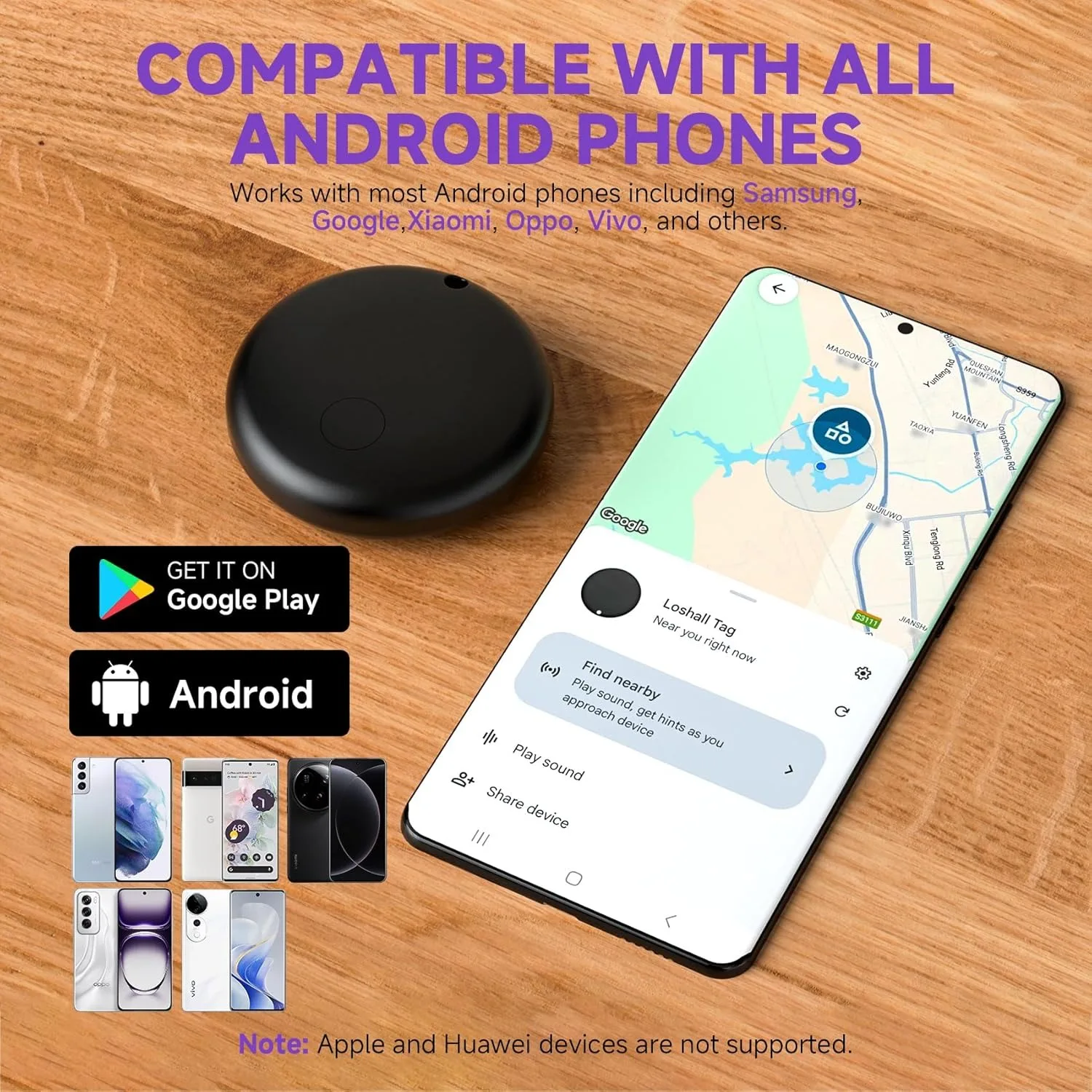 Mini Smart Tracker Bluetooth Tag Child Finder Anziani Bambini Pet Car Lost Tracker per il sistema Google Android Trova l'APP Hub